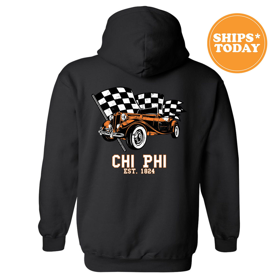 Chi Phi Racer Fraternity Sweatshirt | Chi Phi Greek Sweatshirt | Fraternity Gift | Bid Day Gift | College Apparel | Men Sweatshirt