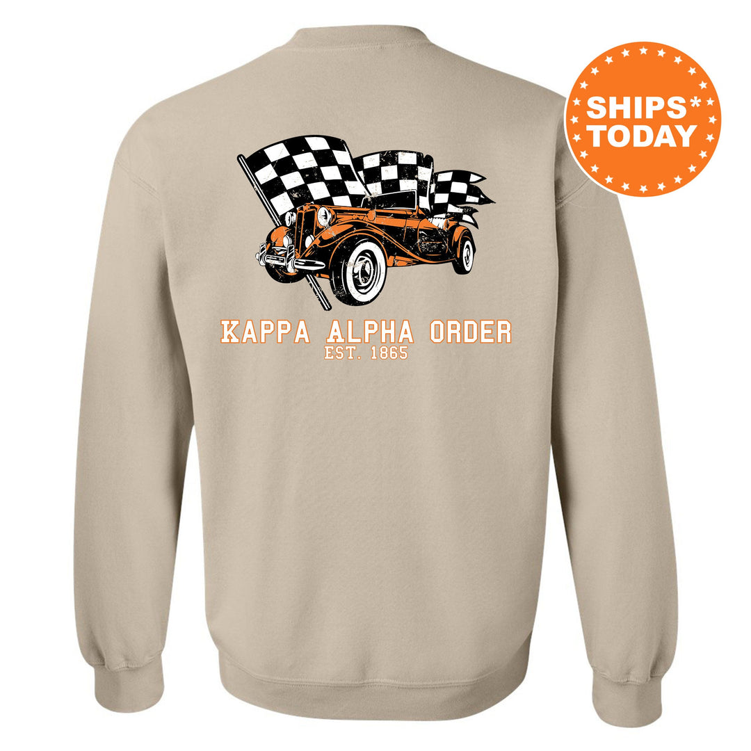 Kappa Alpha Order Racer Fraternity Sweatshirt | Kappa Alpha Greek Sweatshirt | Fraternity Bid Day Gift | College Apparel | Men Sweatshirt