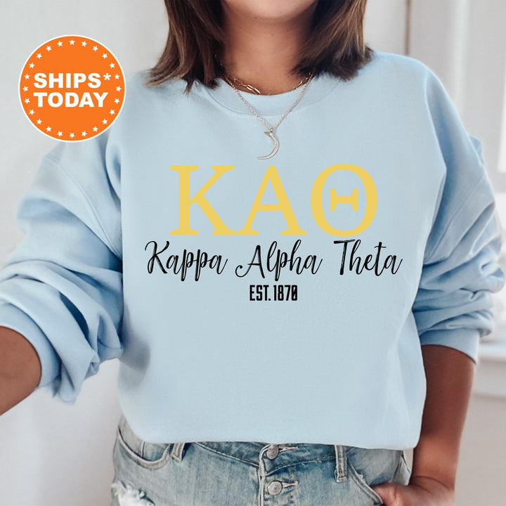 a woman wearing a sweatshirt with the words kao on it