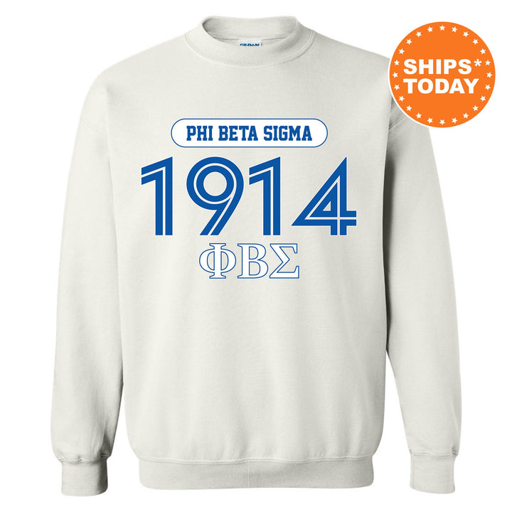 a white sweatshirt with the phi delta sign on it