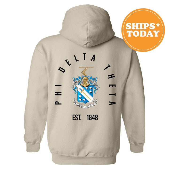 Phi Delta Theta Iconic Symbol Fraternity Sweatshirt | Phi Delt Greek Apparel | Fraternity Bid Day Gift | Men Crewneck | College Sweatshirt