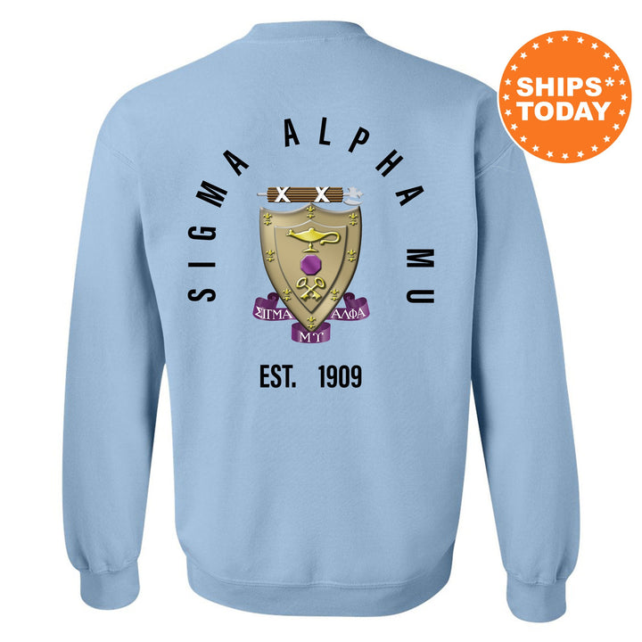 Sigma Alpha Mu Iconic Symbol Fraternity Sweatshirt | Sammy Greek Apparel | Fraternity Initiation Gift | Men Crewneck | College Sweatshirt