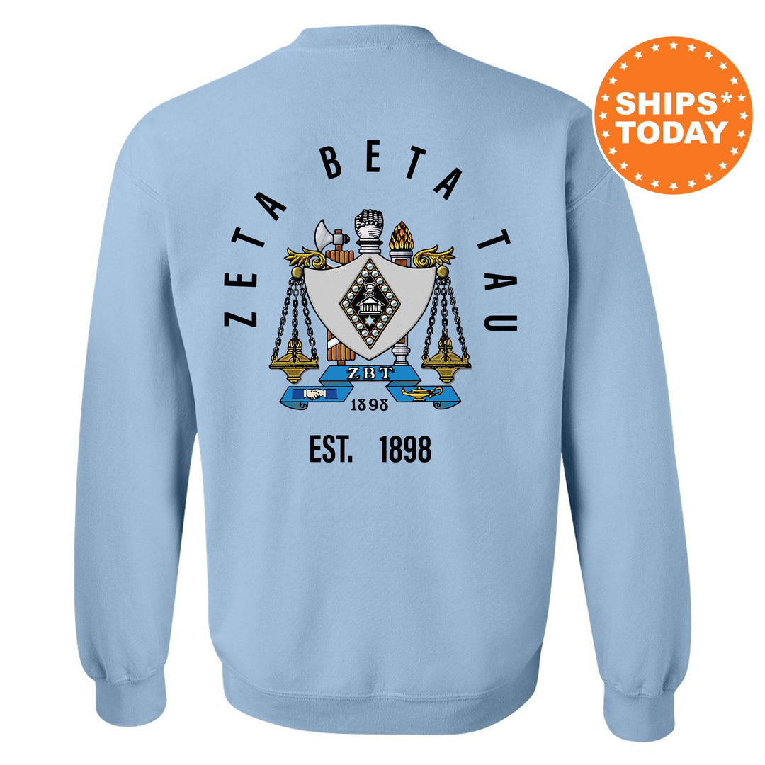 Zeta Beta Tau Iconic Symbol Fraternity Sweatshirt | ZBT Greek Apparel | Fraternity Initiation Gift | Men Crewneck | College Sweatshirt