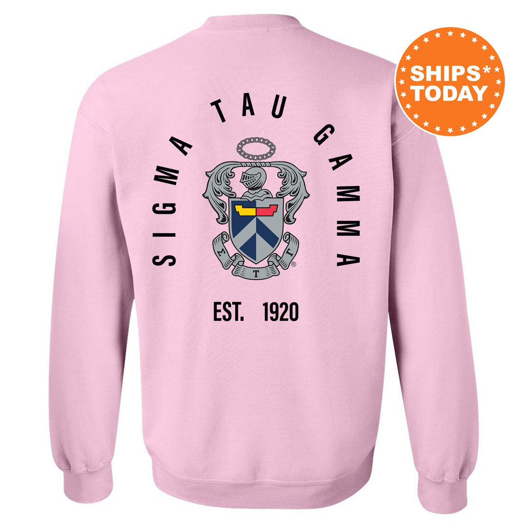 Sigma Tau Gamma Iconic Symbol Fraternity Sweatshirt | Sig Tau Greek Apparel | Fraternity Bid Day Gift | Men Crewneck | College Sweatshirt