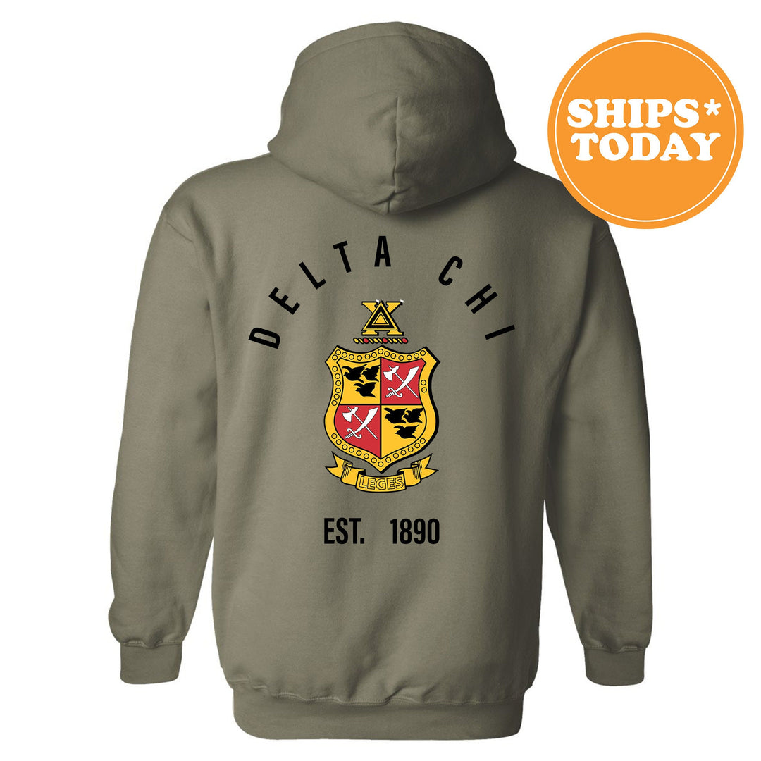 Delta Chi Iconic Symbol Fraternity Sweatshirt | DChi Greek Apparel | Fraternity Initiation Gift | Men Crewneck | College Sweatshirt