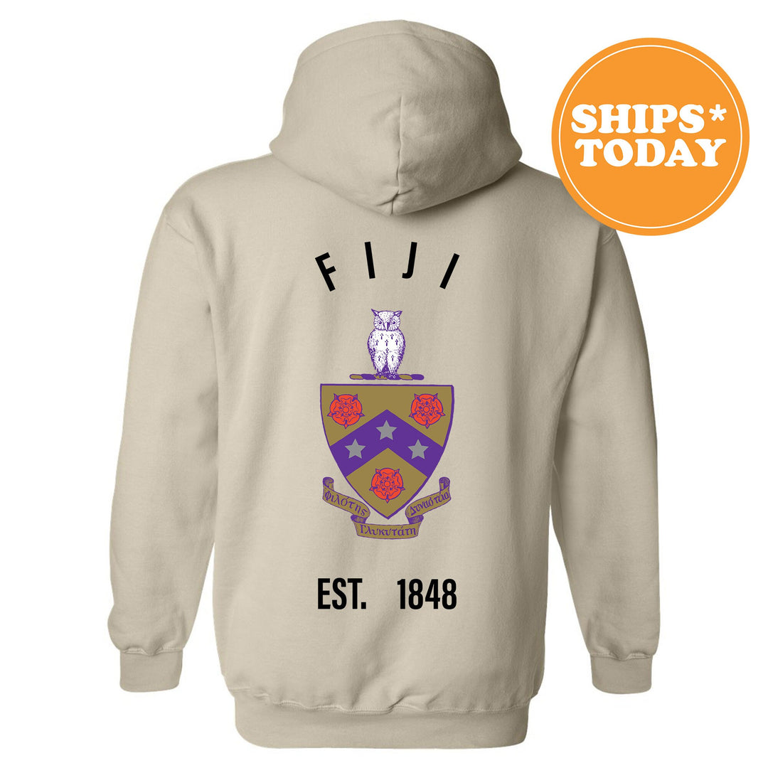 FIJI Iconic Symbol Fraternity Sweatshirt | Phi Gamma Delta Greek Apparel | Fraternity Initiation Gift | Men Crewneck | College Sweatshirt