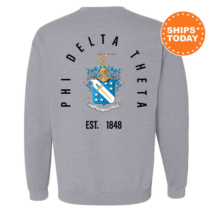 Phi Delta Theta Iconic Symbol Fraternity Sweatshirt | Phi Delt Greek Apparel | Fraternity Bid Day Gift | Men Crewneck | College Sweatshirt
