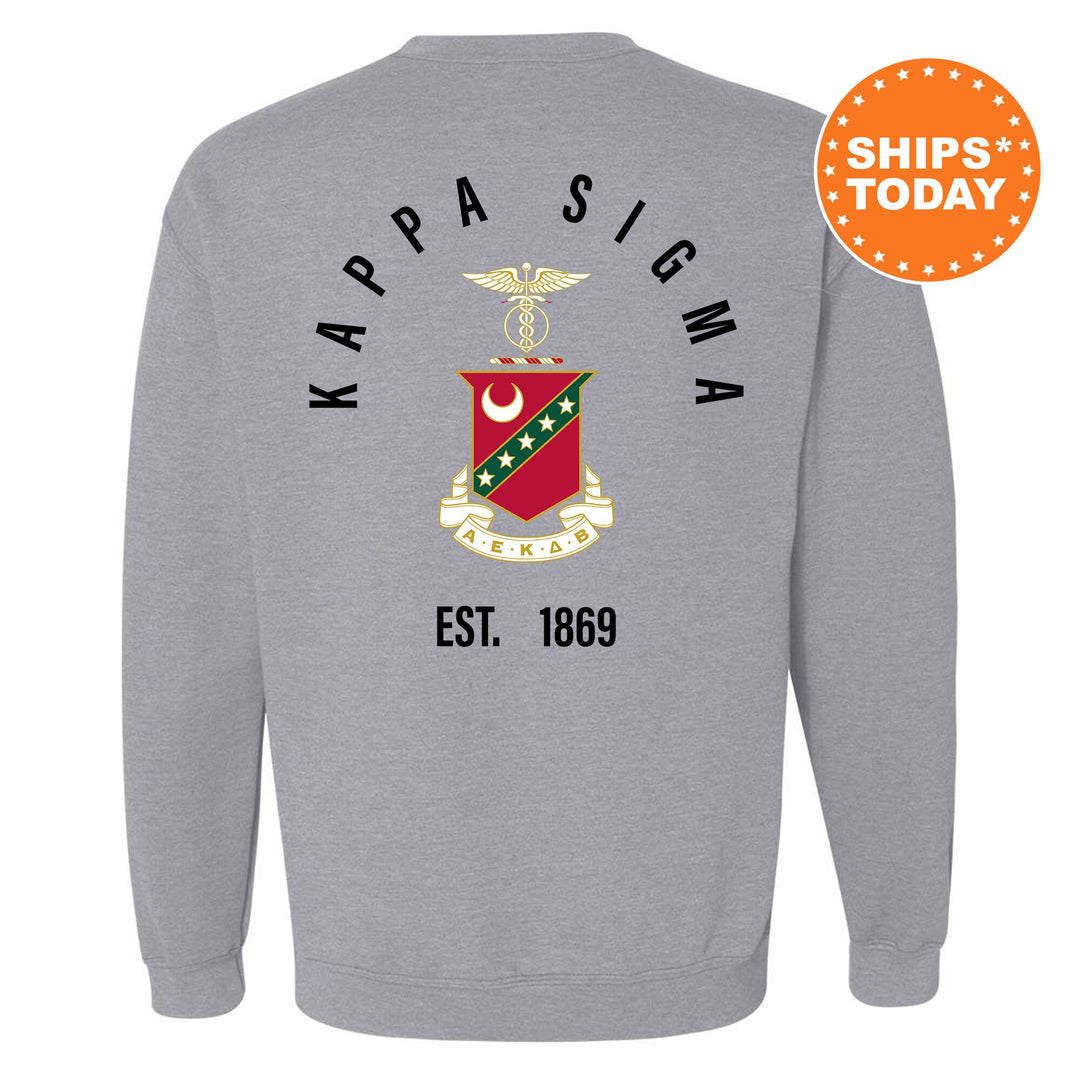 Kappa Sigma Iconic Symbol Fraternity Sweatshirt | Kappa Sig Greek Apparel | Fraternity Initiation Gift | Men Crewneck | College Sweatshirt