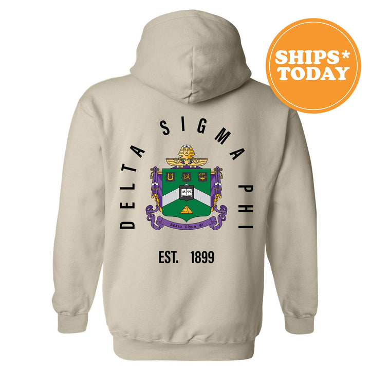 Delta Sigma Phi Iconic Symbol Fraternity Sweatshirt | Delta Sig Greek Apparel | Fraternity Bid Day Gift | Men Crewneck | College Sweatshirt