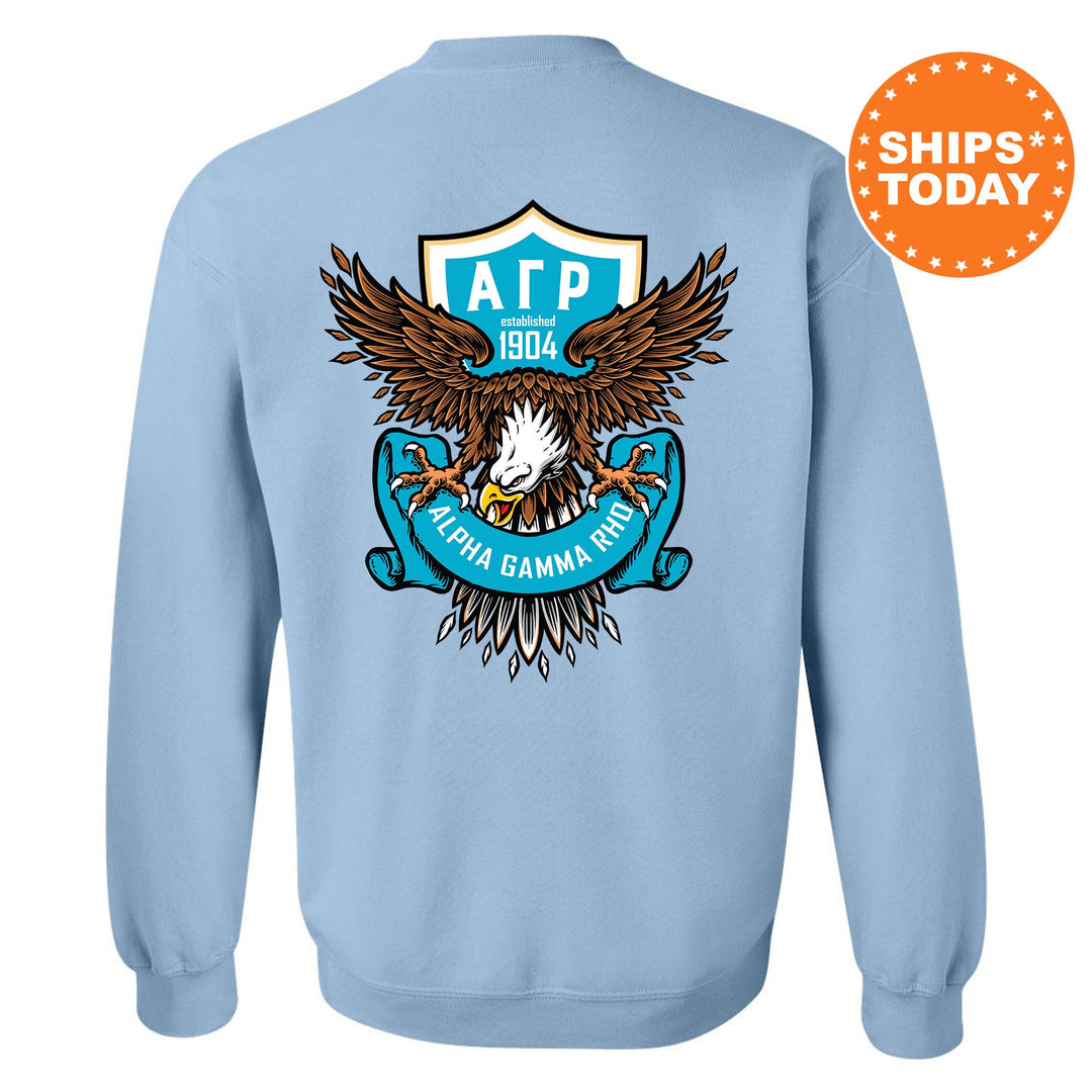 Alpha Gamma Rho Greek Eagles Fraternity Sweatshirt | AGR Crewneck Sweatshirt | Greek Sweatshirt | Fraternity Gift | College Apparel