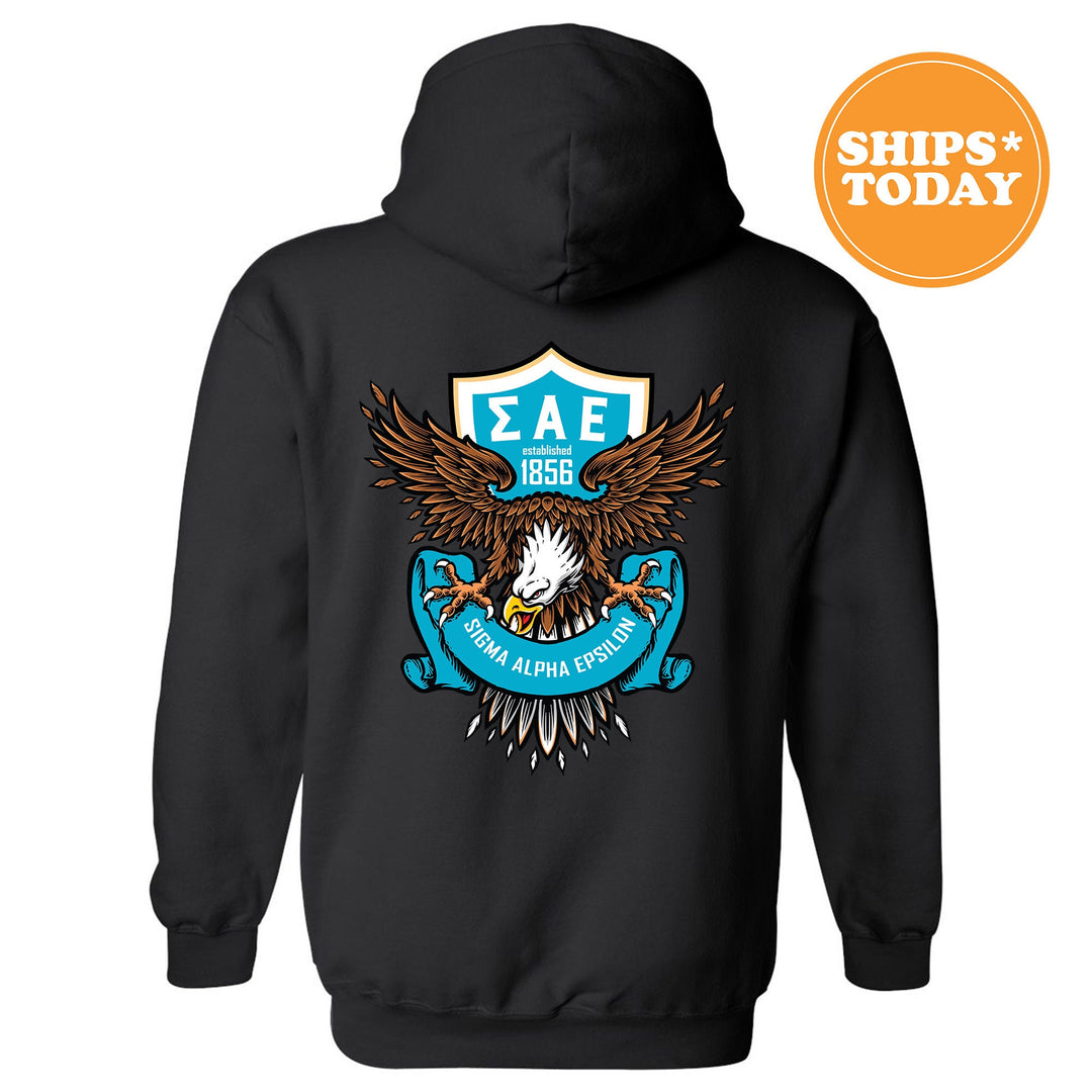 Sigma Alpha Epsilon Greek Eagles Fraternity Sweatshirt | SAE Crewneck Sweatshirt | Greek Sweatshirt | Fraternity Gift | College Apparel