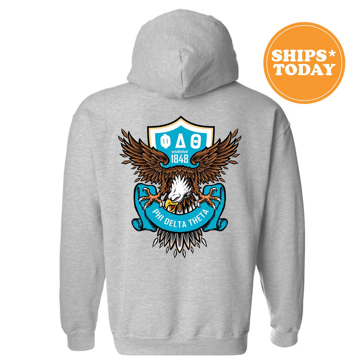 Phi Delta Theta Greek Eagles Fraternity Sweatshirt | Phi Delt Crewneck Sweatshirt | Greek Sweatshirt | Fraternity Gift | College Apparel