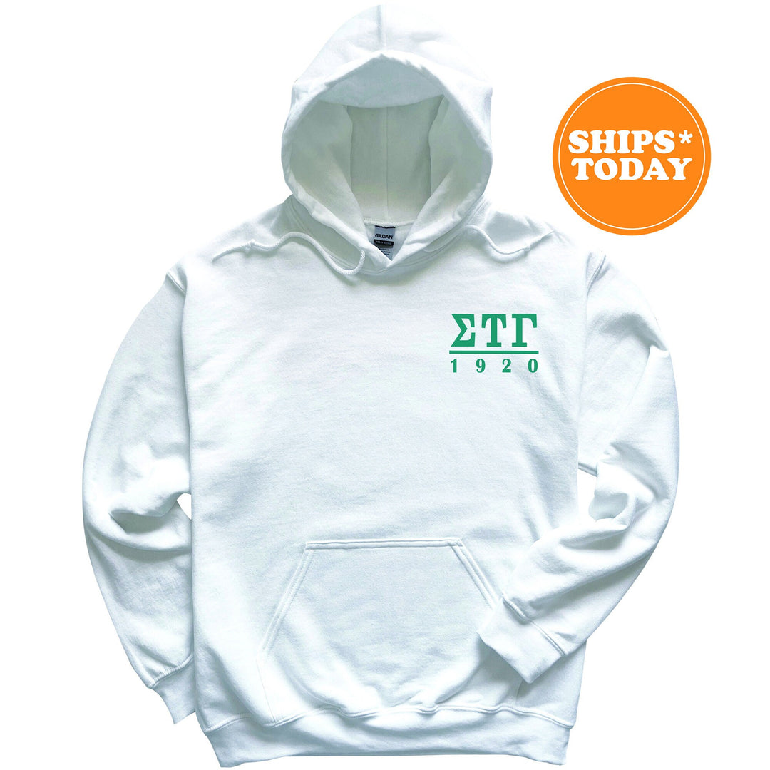 a white hoodie with the words ett printed on it