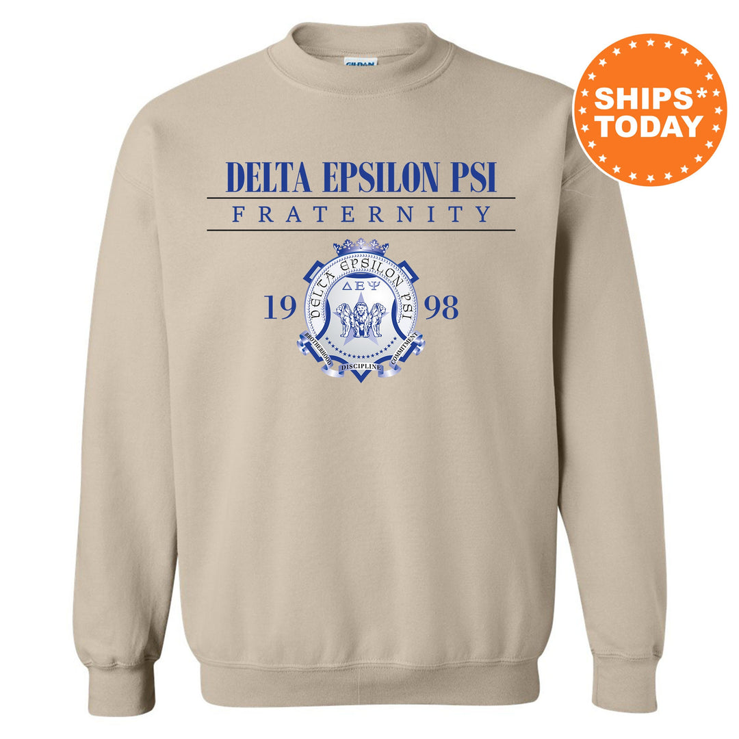 a sweatshirt with the delta emblem on it
