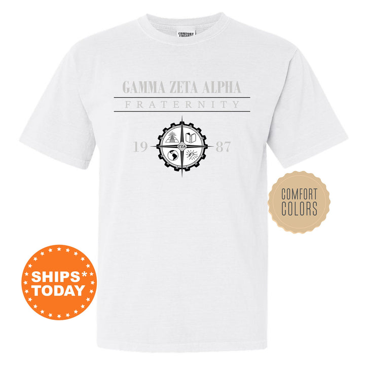 a white t - shirt with an image of a clock on it