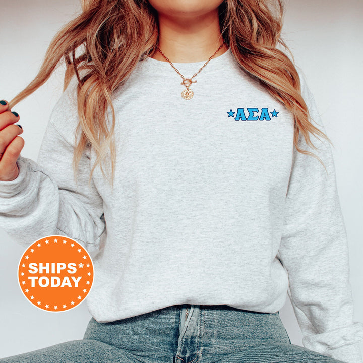 Alpha Sigma Alpha Crestify Sorority Sweatshirt | ASA Sorority Crest Crewneck | Big Little Reveal Gift | Sorority Merch | Greek Sweatshirt