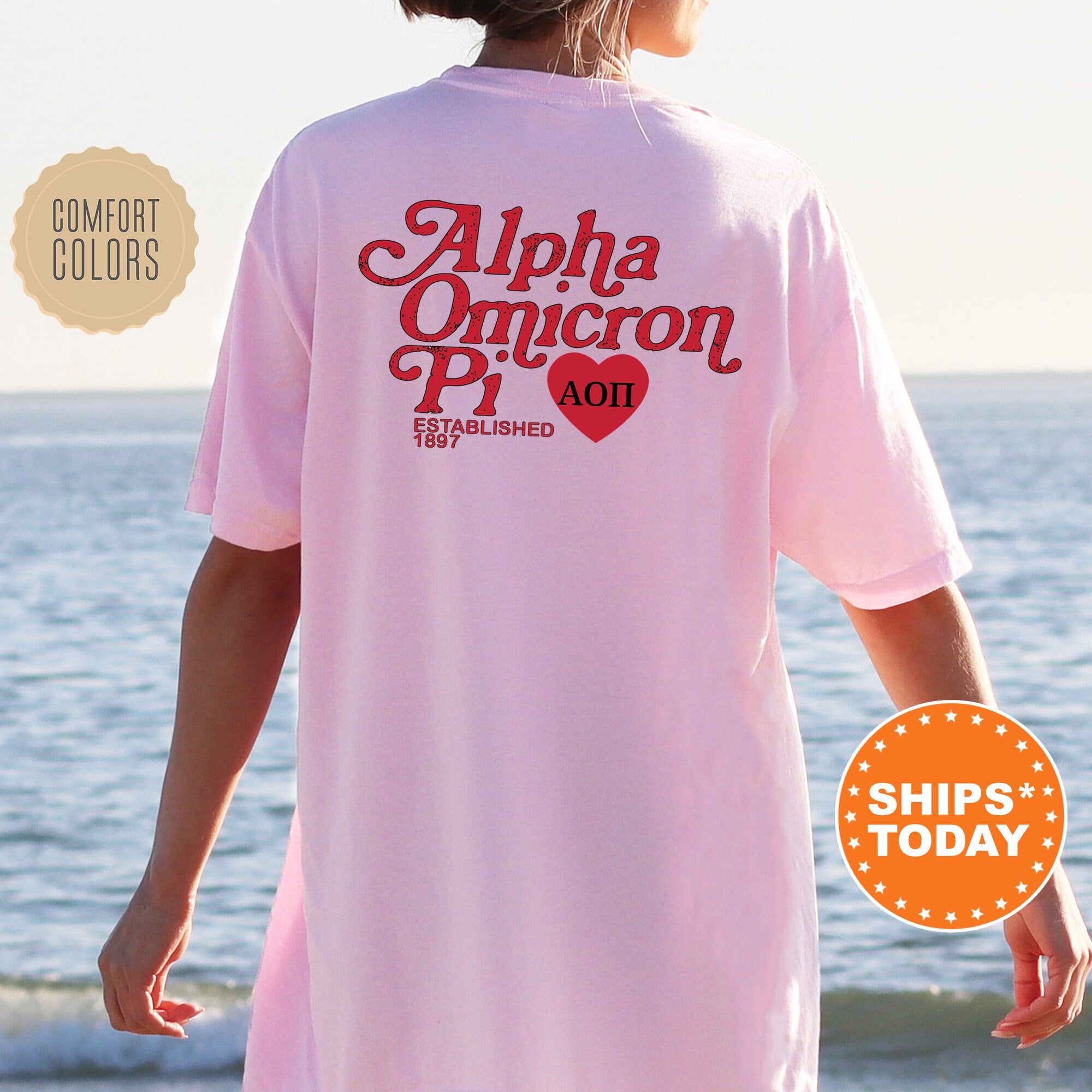 Alpha omicron pi t shirts sale